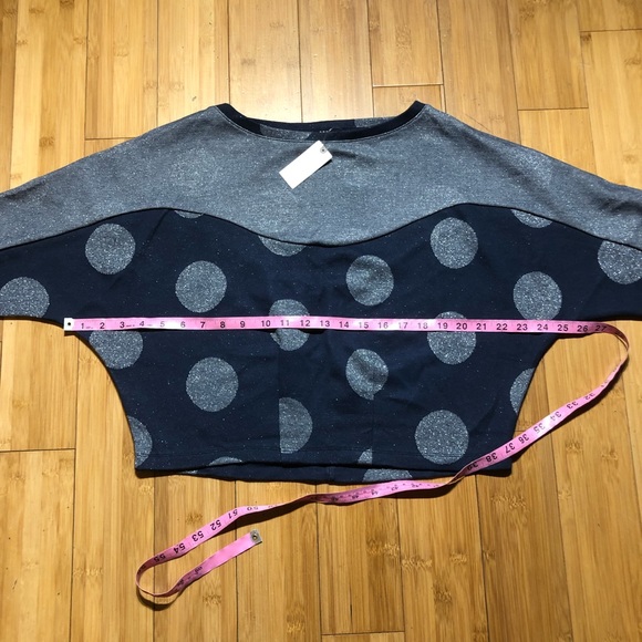 NWT Anthropologie Postmark Polka Dot Crop Top Size XS - Picture 12 of 16